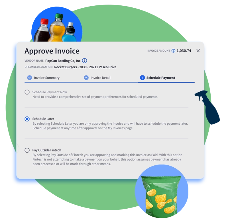 Approve Invoices and pay your way