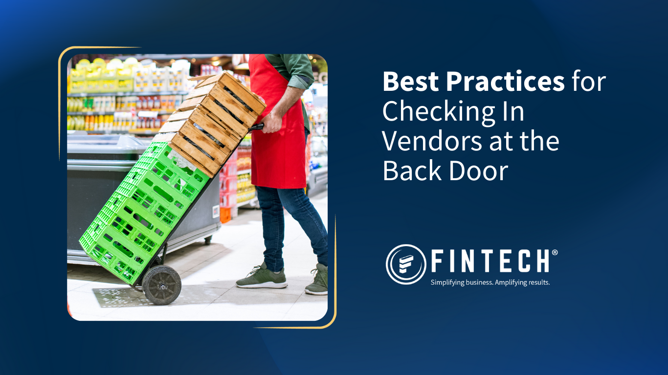 best practices for checking in vendor deliveries at the back door